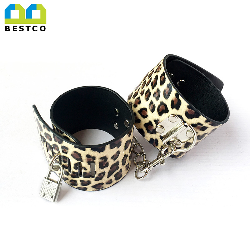 B-ASM2 leather bondage 10pcs Leopard